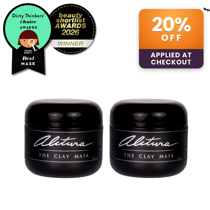 Alitura Travel Clay Masks with a 20% Off Applied At Checkout Badge.