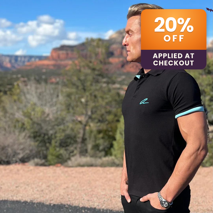 Alitura Polo with a 20% Off Applied At Checkout Badge.