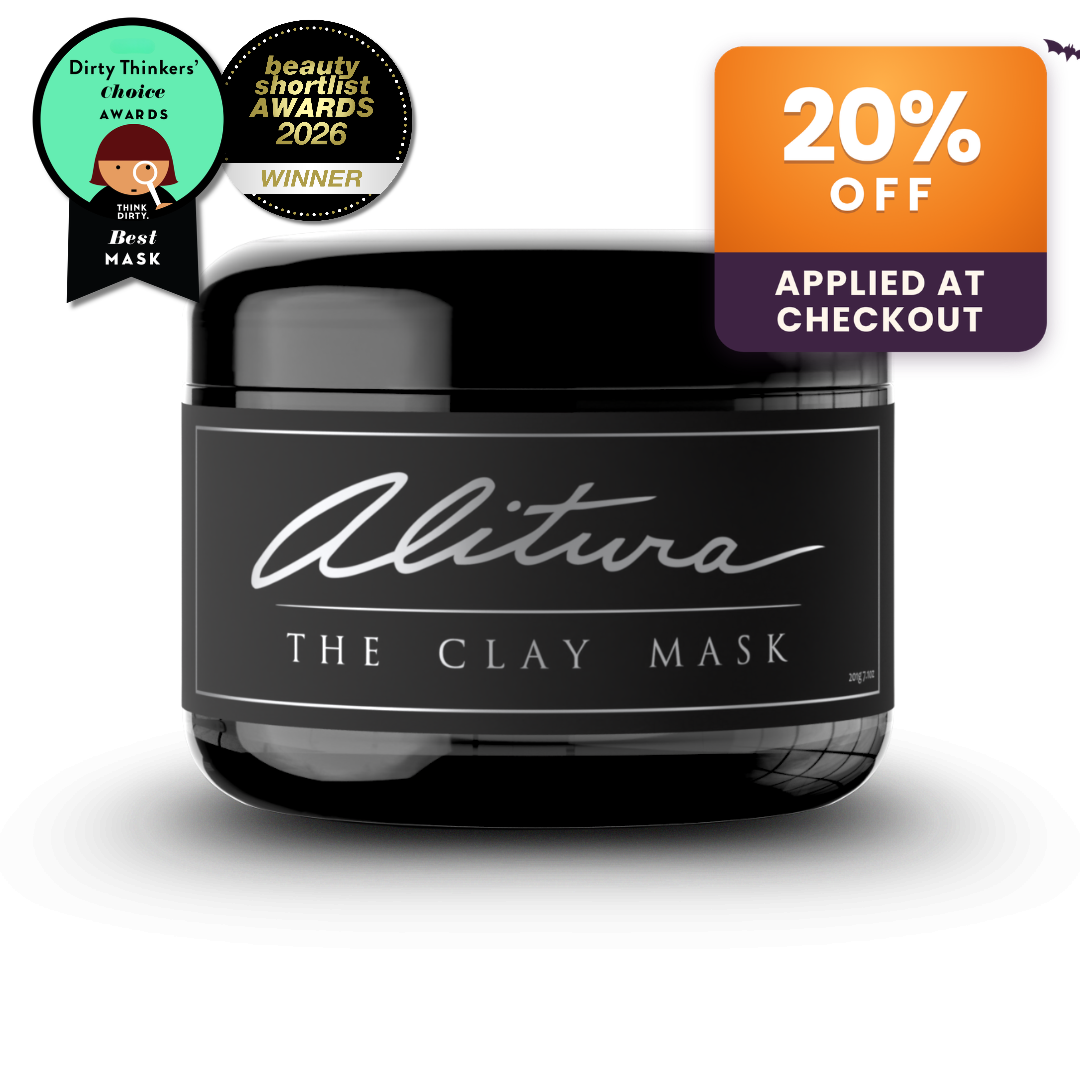 Alitura Clay Mask with a 20% Off Applied At Checkout Badge.