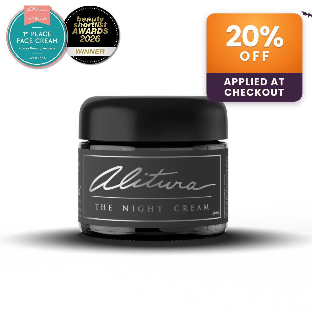 Alitura Night Cream with a 20% Off Applied At Checkout Badge.