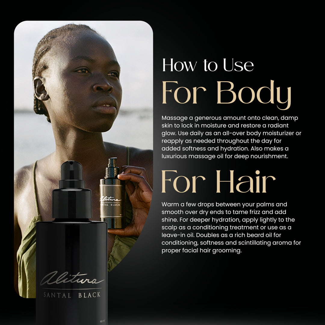 Santal Black Hair & Body Oil