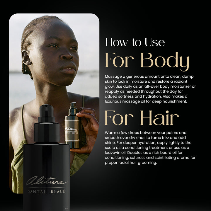 Santal Black Hair & Body Oil