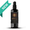 Black bottle with label on a white background, featuring the brand &